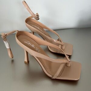 Zara Nude Strappy Heels